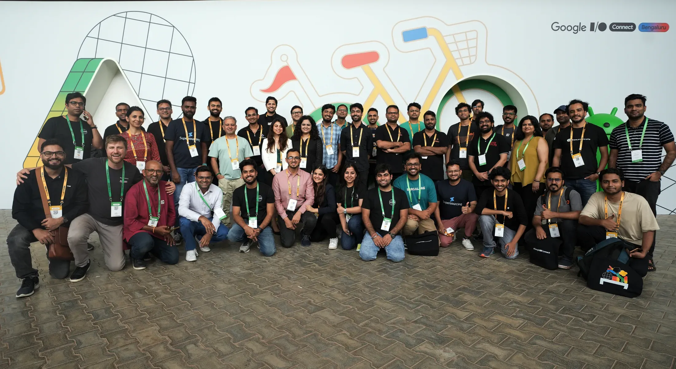 Group photo at Google I/O Connect Bengaluru 2024